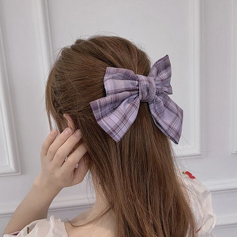 Fashion Big Bow Hairpin Cute Plaid Barrette Sweet Hair Clips Women Girls Hairgrip Korean Headband Floral Hair Accessories
Fashion Big Bow Hairpin Cute Plaid Barrette Sweet Hair Clips Women Girls Hairgrip Korean Headband Floral Hair Accessories