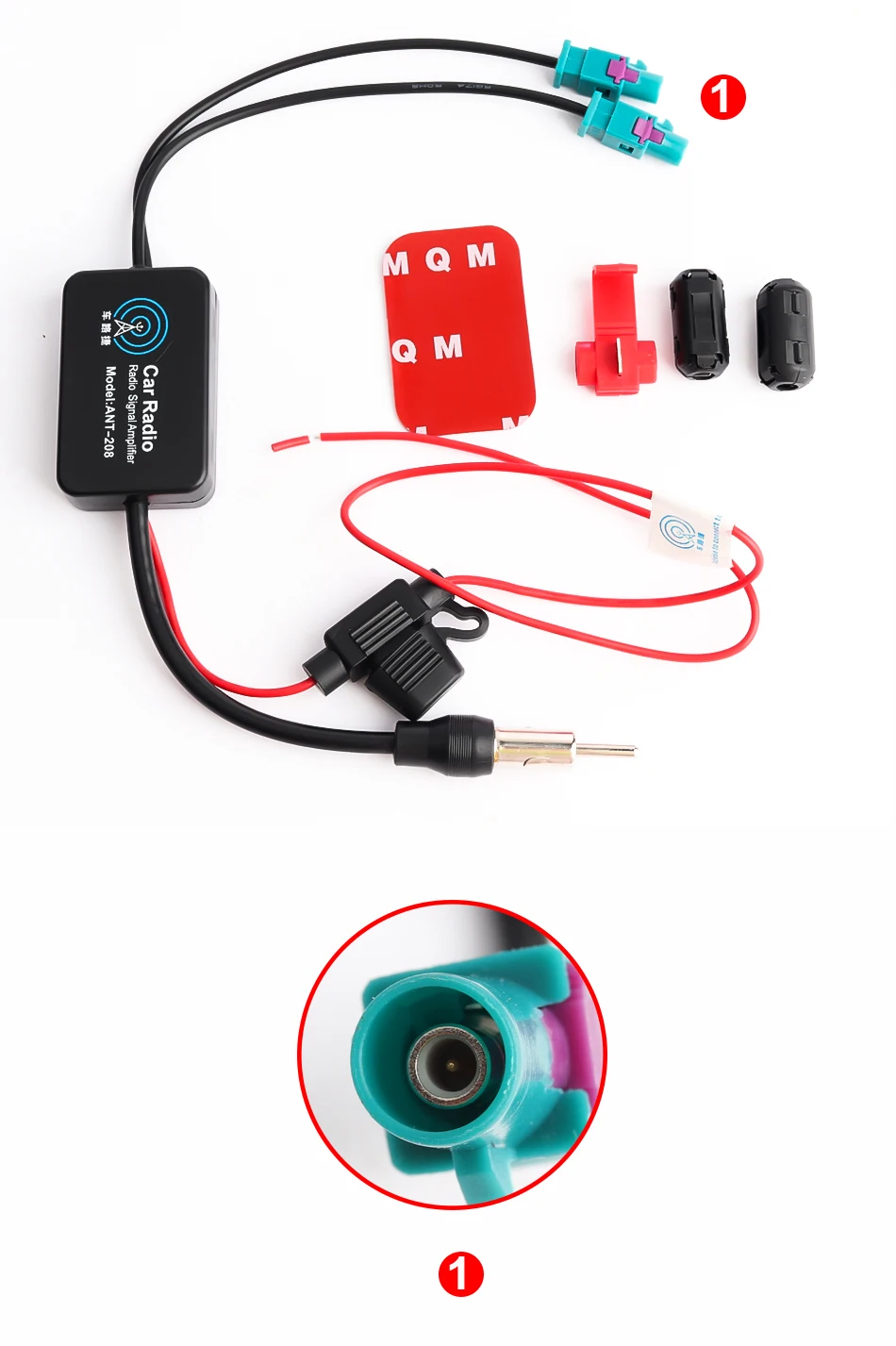 12V Car Radio FM/AM Aerial Antenna Signal Booster Amplifier For Audi Volkswagen FAKRA II Connector Booster
12V Car Radio FM/AM Aerial Antenna Signal Booster Amplifier For Audi Volkswagen FAKRA II Connector Booster
