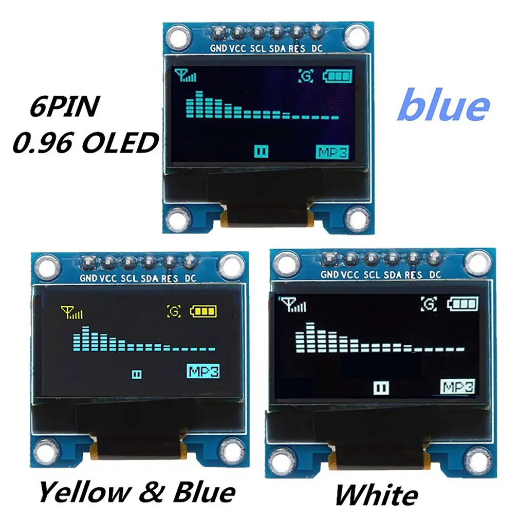 6-pin 0.96 Inch OLED LCD Display Module 128X64 SPI Interface Module Super Bright Meticulous Module For AVR STM32
6-pin 0.96 Inch OLED LCD Display Module 128X64 SPI Interface Module Super Bright Meticulous Module For AVR STM32