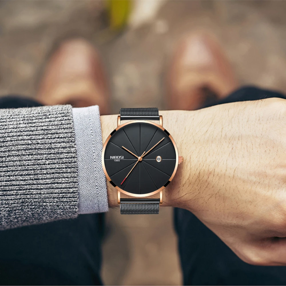 NIBOSI New Men Watches Top Brand Luxury Fashion Men Watch Waterproof Simple Ultra Thin Mesh Steel Watch Men Relogio Masculino
NIBOSI New Men Watches Top Brand Luxury Fashion Men Watch Waterproof Simple Ultra Thin Mesh Steel Watch Men Relogio Masculino