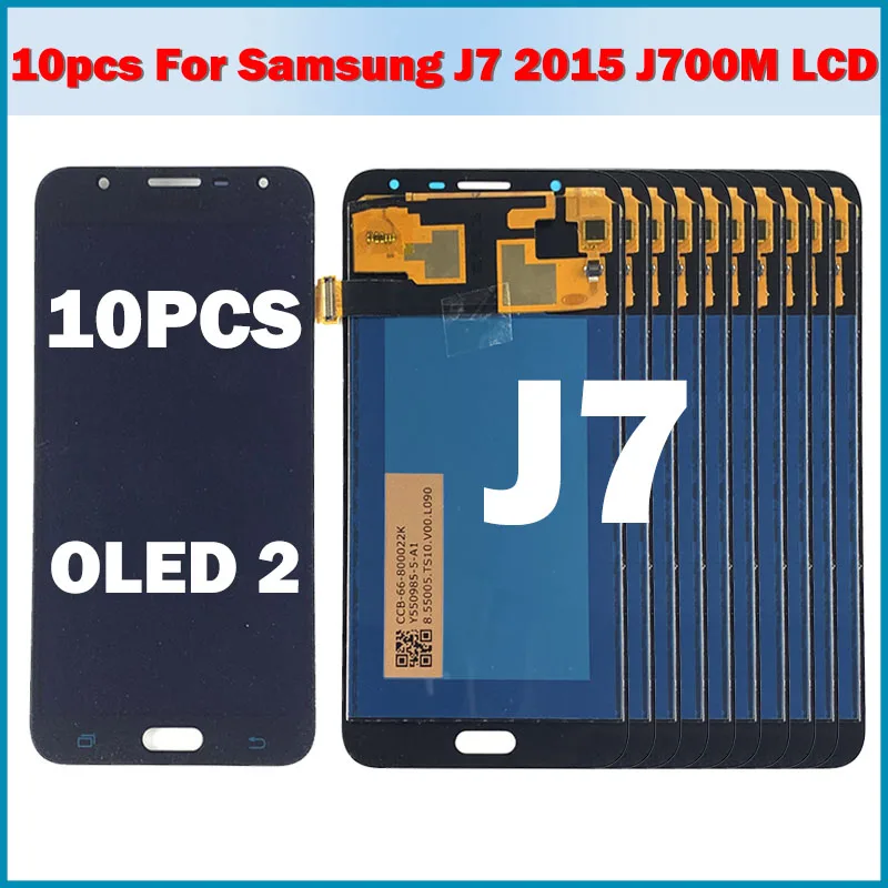 10 шт./лот копия OLED2 Новый ЖК-дисплей для Samsung J7 2015 J700 SM-J700F J700M J700H/DS дисплей сенсорный