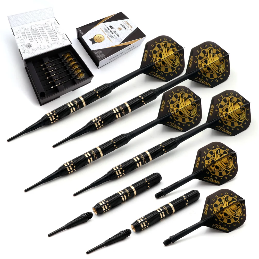 CUESOUL Jazz - Metal 6PCS Soft Tip Darts Pin Set 20g With AK5 Integrated Flights
CUESOUL Jazz - Metal 6PCS Soft Tip Darts Pin Set 20g With AK5 Integrated Flights