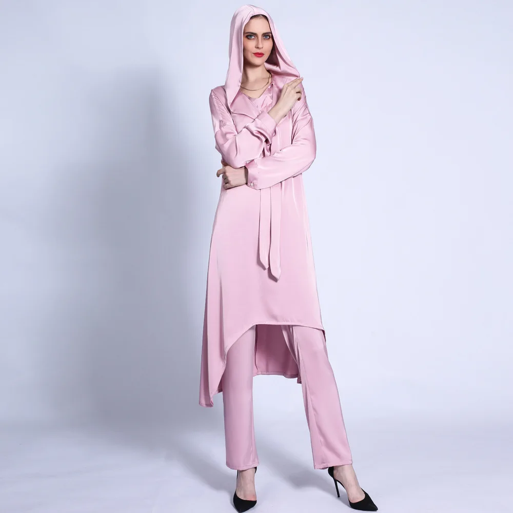 Turkish Solid Color Hat And Tie Pakistani Two-piece Blouse + Pants Muslim Summer Women's Sun Skirt Women's Solid Color Robe Femm
Turkish Solid Color Hat And Tie Pakistani Two-piece Blouse + Pants Muslim Summer Women's Sun Skirt Women's Solid Color Robe Femm
