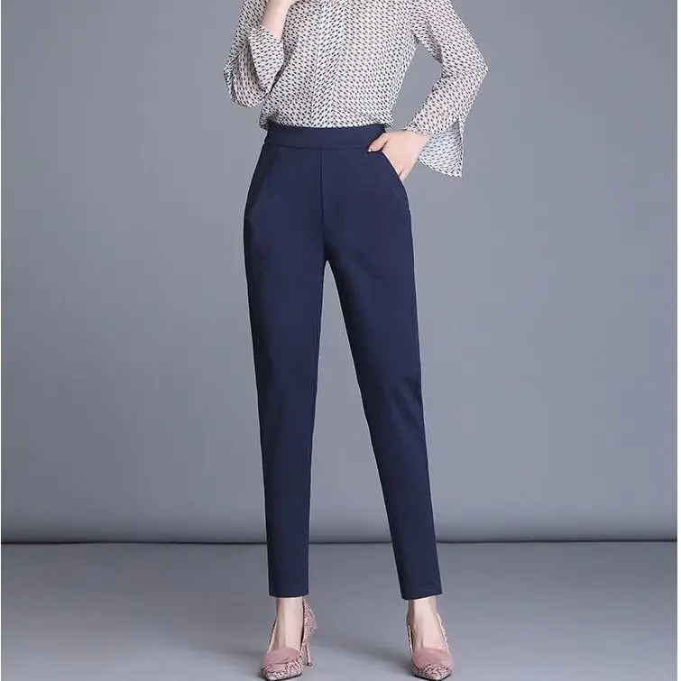 2021 Spring Summer New Casual Pants Large Size Elastic High Waist Trousers Middle-aged Women's Loose Straight Pants
2021 Spring Summer New Casual Pants Large Size Elastic High Waist Trousers Middle-aged Women's Loose Straight Pants