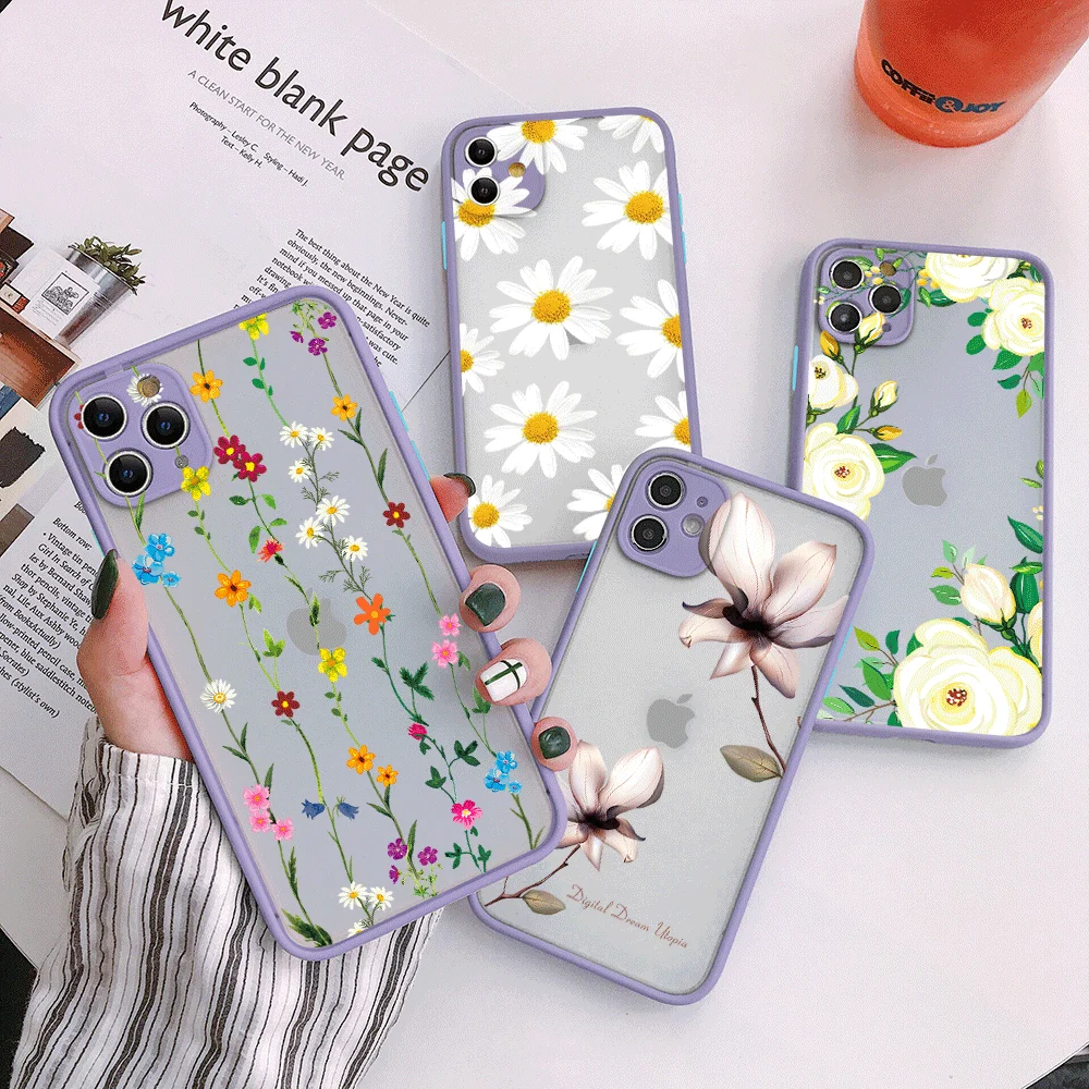 Luxury brand chrysanthemum transparent frosted purple mobile phone case for iphone 12 11 Pro Mini XS MAX 8 7 6 6S Plus X SE 2020
Luxury brand chrysanthemum transparent frosted purple mobile phone case for iphone 12 11 Pro Mini XS MAX 8 7 6 6S Plus X SE 2020