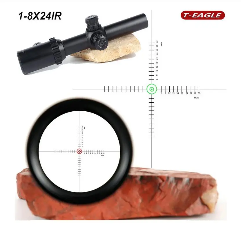 Original T-Eagle 1-8X24IR Tactical RiflesScope for AirRifle sniper hunting Optics sight Riflescope for Shooting&outdoors
Original T-Eagle 1-8X24IR Tactical RiflesScope for AirRifle sniper hunting Optics sight Riflescope for Shooting&outdoors