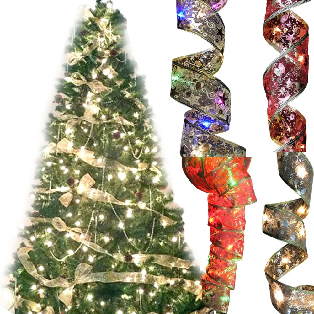 LED Lace Double Layer String Lights Christmas Fairy Lights Strings Ribbon Weddings Holiday Xmas Tree Ornaments Ribbon Bows Light
LED Lace Double Layer String Lights Christmas Fairy Lights Strings Ribbon Weddings Holiday Xmas Tree Ornaments Ribbon Bows Light