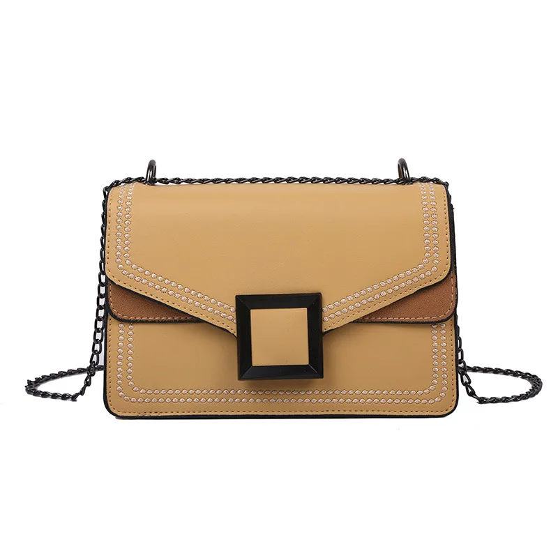 Women's Shoulder Crossbody Chain Bag Stylish Good Texture Stitching Small Square Bag 2021 New Bags Women's Popular French Niche
Women's Shoulder Crossbody Chain Bag Stylish Good Texture Stitching Small Square Bag 2021 New Bags Women's Popular French Niche