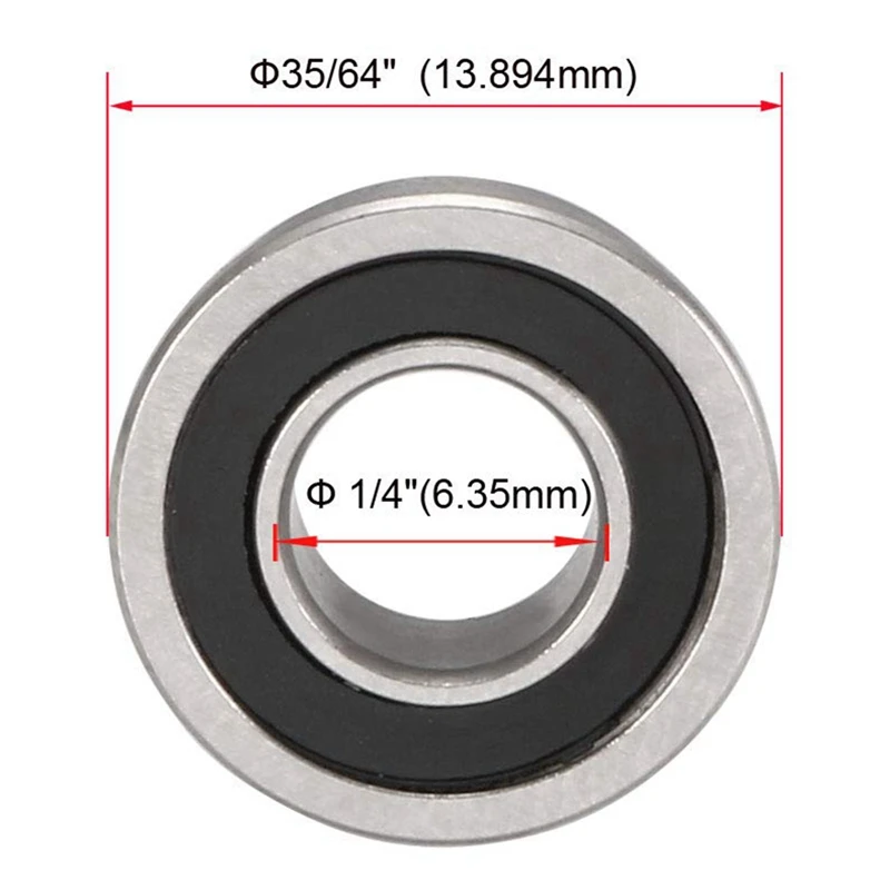 FR188-2RS Flange Bearing Chrome Steel Bearing Quality Bearing Double Sealed Chrome Steel Bearings 10Pcs
FR188-2RS Flange Bearing Chrome Steel Bearing Quality Bearing Double Sealed Chrome Steel Bearings 10Pcs