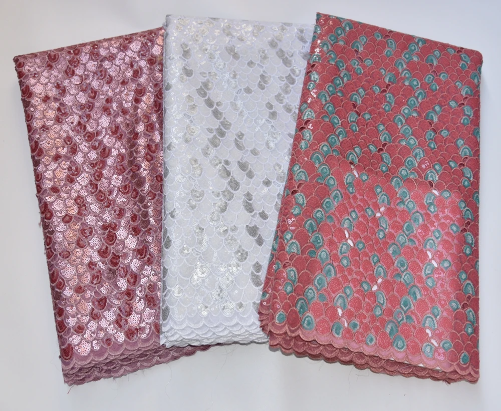 African handcut sequins organza lace fabric high quality swiss voile french net lace Nigerian lace fabrics
African handcut sequins organza lace fabric high quality swiss voile french net lace Nigerian lace fabrics