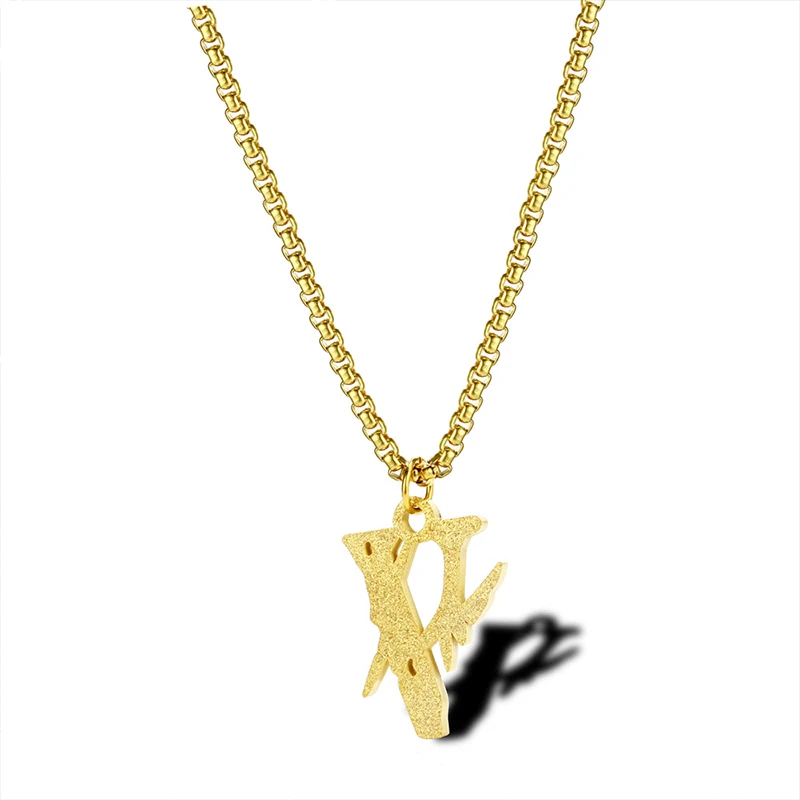 VLONE Necklaces Mens Fashion Fujiwara Hiroshi Pendant Stainless Steel Gold Chain Necklace Fashion Jewelry on The Neck Wholesale
VLONE Necklaces Mens Fashion Fujiwara Hiroshi Pendant Stainless Steel Gold Chain Necklace Fashion Jewelry on The Neck Wholesale