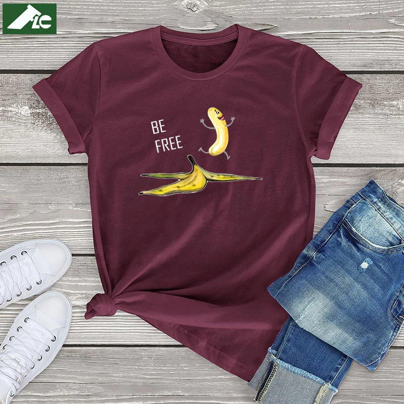 Be Free Banana T Shirt Women Clothing Funny Costume Naked Banana Graphic Shirts Blouses Unisex Tees Harajuku Tops Funny Gifts
Be Free Banana T Shirt Women Clothing Funny Costume Naked Banana Graphic Shirts Blouses Unisex Tees Harajuku Tops Funny Gifts