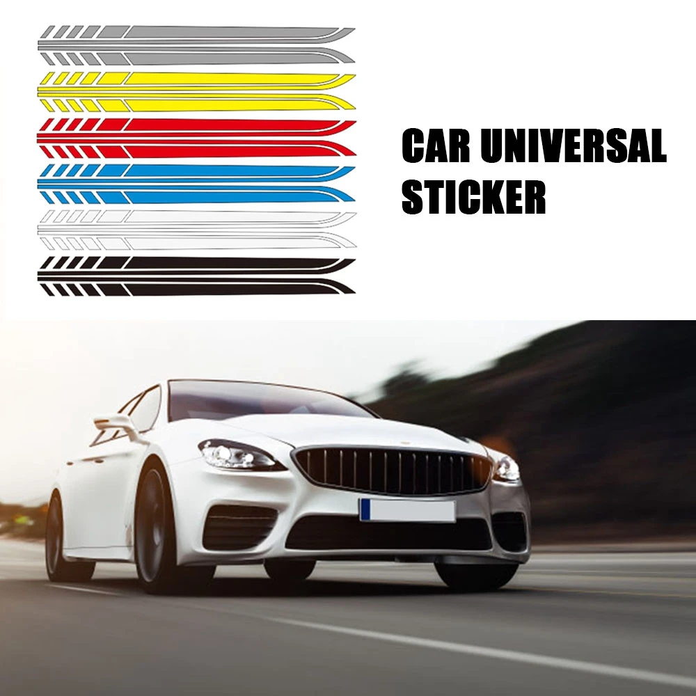 2pcs Car Side Stickers Set Stripe Car Door Side Sticker Universal Vehicle Accessories Racing Sports Auto Vinyl Film Decals
2pcs Car Side Stickers Set Stripe Car Door Side Sticker Universal Vehicle Accessories Racing Sports Auto Vinyl Film Decals