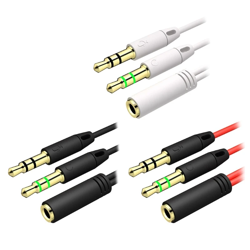 R91A 3.5 mm Stereo Splitter Cable Adapter Headphone Mic Aux Extension Cable Headphone Extension Cords
R91A 3.5 mm Stereo Splitter Cable Adapter Headphone Mic Aux Extension Cable Headphone Extension Cords