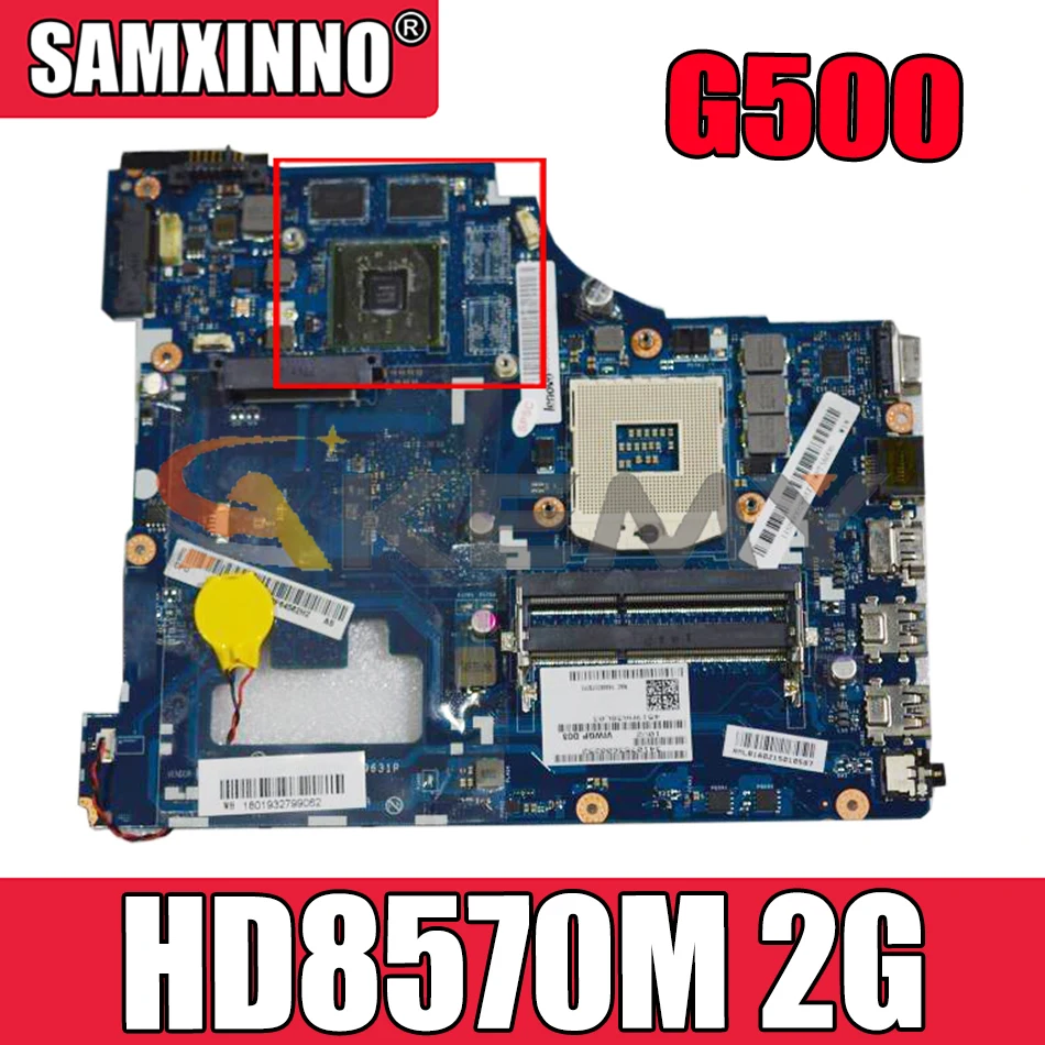 Akemy VIWGP/гр LA-9631P материнская плата для ноутбука Lenovo G500 Материнская 90002822 PGA989 HD8570M 2G