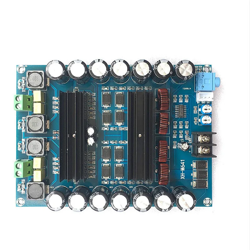 XH-M641 dual-channel battery high-power amplifier board TPA3116D2 car amplifier DC12V150W
XH-M641 dual-channel battery high-power amplifier board TPA3116D2 car amplifier DC12V150W