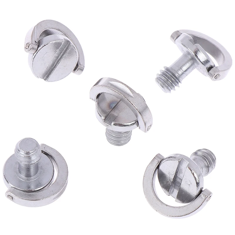 5pcs 1/4 Camera Screw For Quick Release Plate Folding D-Ring Tripod Adapter Screws
5pcs 1/4 Camera Screw For Quick Release Plate Folding D-Ring Tripod Adapter Screws
