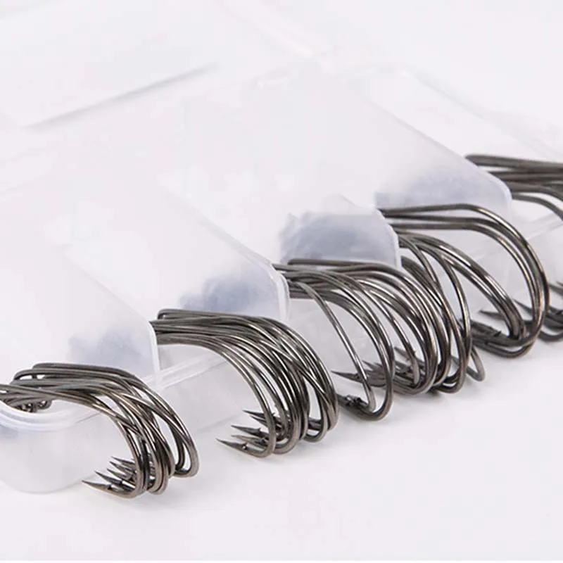 50pcs/set Fishing Hook Sea Hook Carbon Steel Wide Crank Hook Carp Snapping Offset Fishhook Carp Fishing Hook Fishing Accessories 
50pcs/set Fishing Hook Sea Hook Carbon Steel Wide Crank Hook Carp Snapping Offset Fishhook Carp Fishing Hook Fishing Accessories