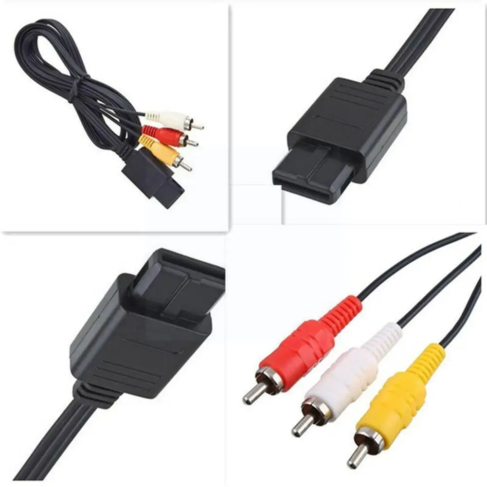 1.8m For 64 Audio Tv Video Cord Av Cable To Rca For Super Nintend Gamecube N64 Snes Game Cube Accessory Z6u1
1.8m For 64 Audio Tv Video Cord Av Cable To Rca For Super Nintend Gamecube N64 Snes Game Cube Accessory Z6u1