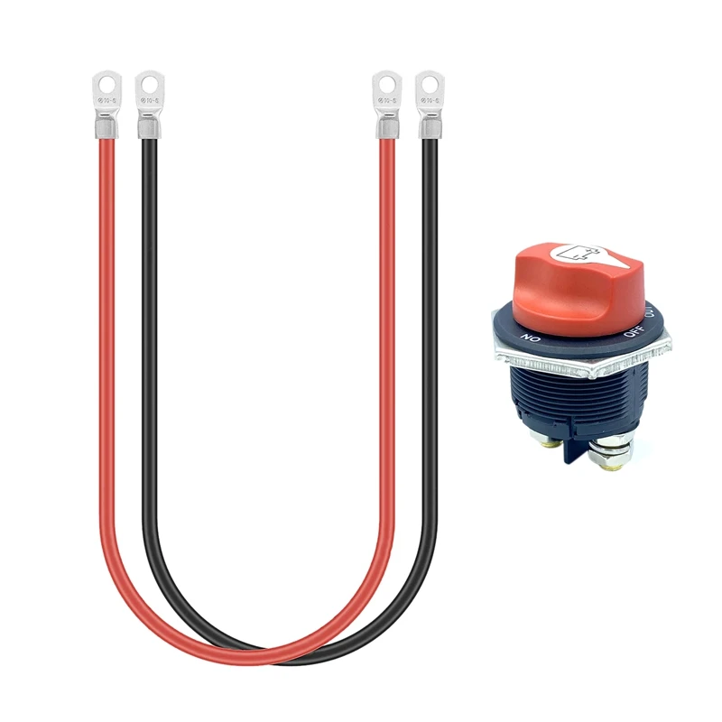 Battery Isolator Switch, 200A Battery Disconnect Master Cutoff Switch, For Marine Boat RV ATV UTV, With Power Cable
Battery Isolator Switch, 200A Battery Disconnect Master Cutoff Switch, For Marine Boat RV ATV UTV, With Power Cable