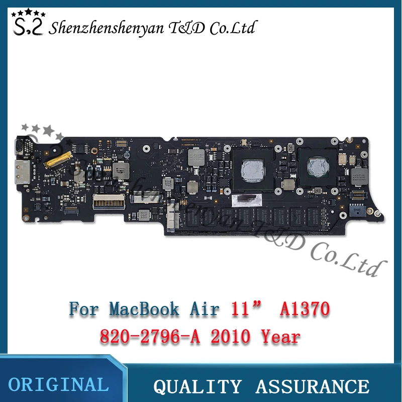 

Laptop A1370 Motherboard 820-2796-A for Apple MacBook Air 11" Logic Board 1.6GHZ 4GB EMC2393 MC506LL/A Late 2010