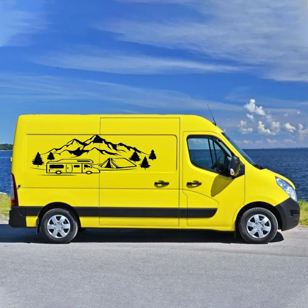 Hot For SUV Off-road RV Camper JDM VAN Creative Trees Mountains Car Sticker Graphic KK Vinyl Decals Waterproof Sunscreen Styling 
Hot For SUV Off-road RV Camper JDM VAN Creative Trees Mountains Car Sticker Graphic KK Vinyl Decals Waterproof Sunscreen Styling