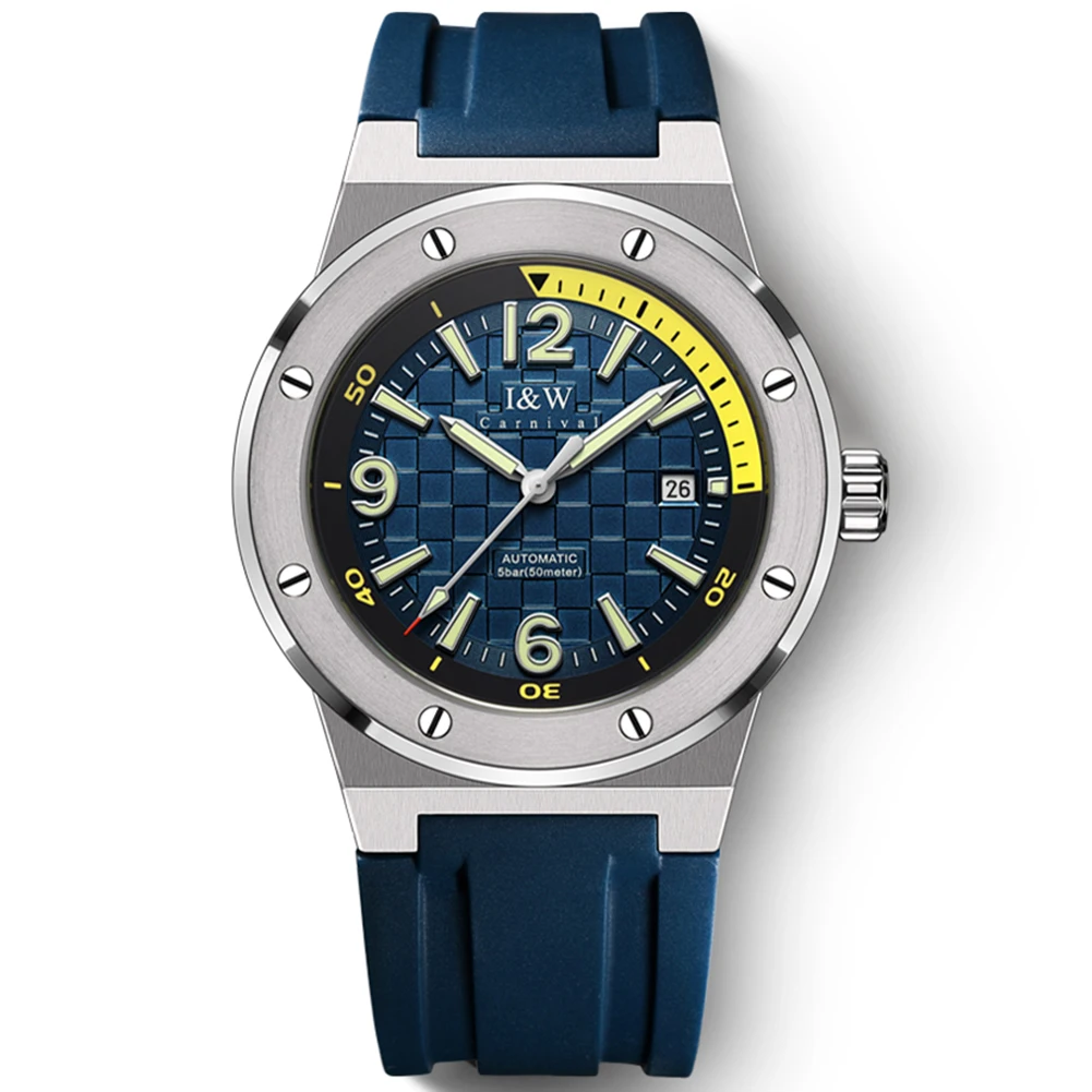 Switzerland I&W Sports Men's Automatic Luxury Mechanical Watch For Men Sapphire Waterproof Men's Watch relogio masculino
Switzerland I&W Sports Men's Automatic Luxury Mechanical Watch For Men Sapphire Waterproof Men's Watch relogio masculino