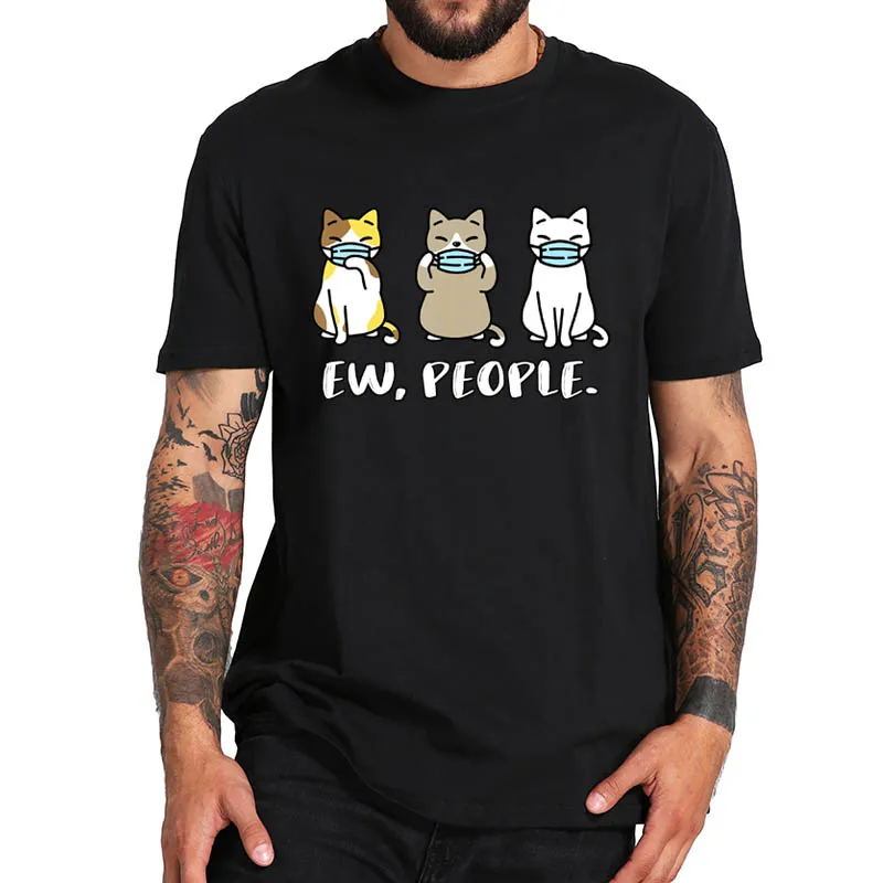 Лицевая маска в виде кошки милый кот Pet Котенка футболка EW люди 100% хлопок Мягкий