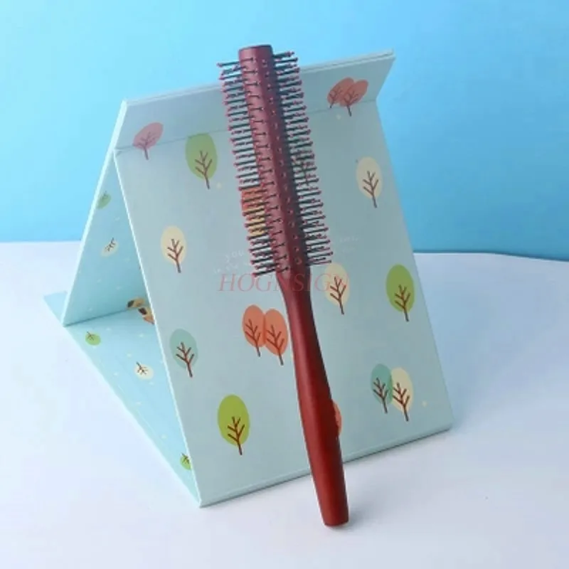 

hairdressing combs Roll Combs Shape Pure Pig Rolling Hairbrush Curly Pear Head Wave Cylinder Volume Comb Hairdressing Supplies