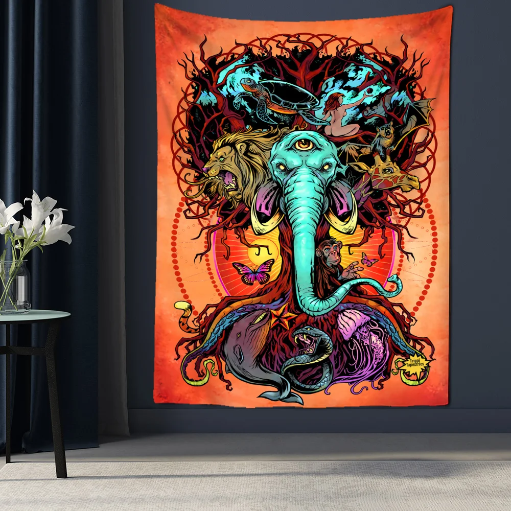 Psychedelic Cartoon Meditator Tapestry Wall Hanging Witchcraft Bohemian Style Mandala Kawaii Room Home Decor
Psychedelic Cartoon Meditator Tapestry Wall Hanging Witchcraft Bohemian Style Mandala Kawaii Room Home Decor