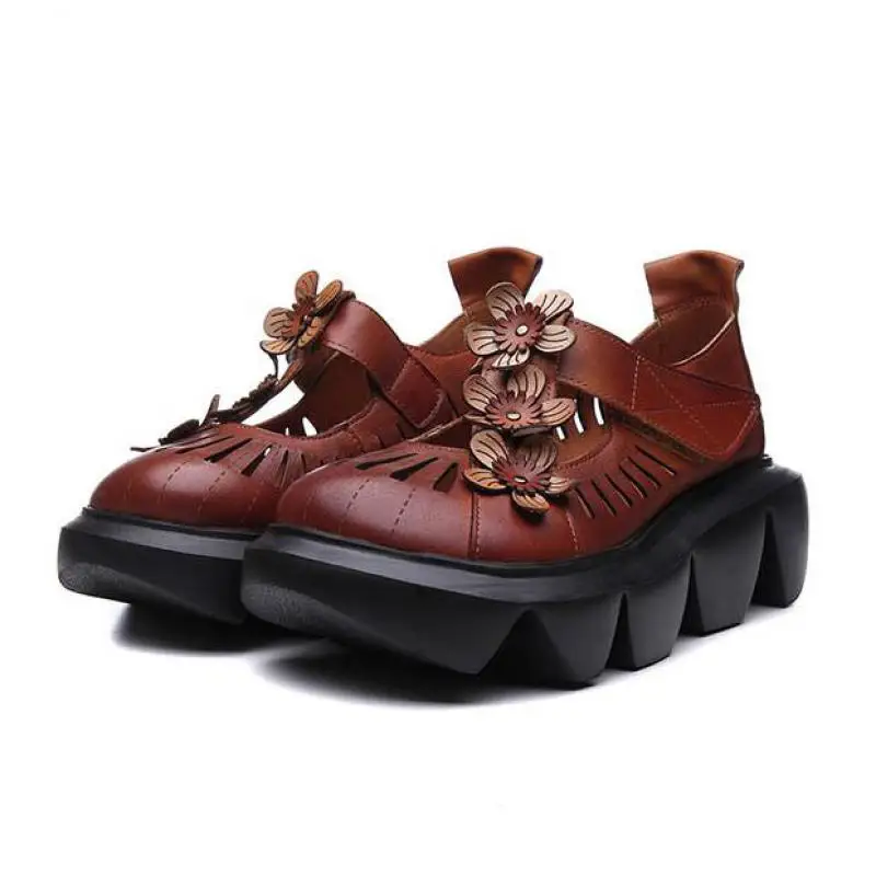 YourSeason Ladies Shoes Summer 2020 New Increased Hook Loop Genuine Leather Casual Retro Flower Women Thick Platform Sandals
YourSeason Ladies Shoes Summer 2020 New Increased Hook Loop Genuine Leather Casual Retro Flower Women Thick Platform Sandals