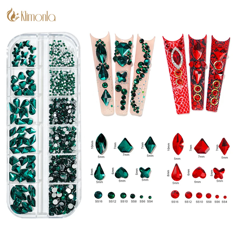 12 Grids Crystal Diamond Gems Nail art Rhinestones Colorful AB Flatback Mixed Size 3D Glitter Nail Art Luxurious Decorations
12 Grids Crystal Diamond Gems Nail art Rhinestones Colorful AB Flatback Mixed Size 3D Glitter Nail Art Luxurious Decorations