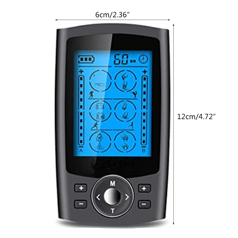 Dual Channel 24 Modes Muscle Stimulator for Pain Relief Therapy Portable Electronic Pulse Massager
Dual Channel 24 Modes Muscle Stimulator for Pain Relief Therapy Portable Electronic Pulse Massager