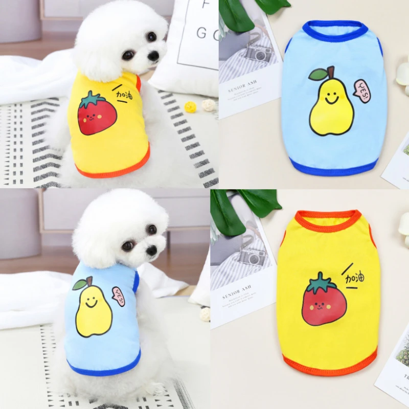 Fruit Vest Summer Thin Pet Dog Clothes Sleeveless Shirt chihuahua Teddy Two-legged Clothing Ropa Perro Dog Accessory
Fruit Vest Summer Thin Pet Dog Clothes Sleeveless Shirt chihuahua Teddy Two-legged Clothing Ropa Perro Dog Accessory