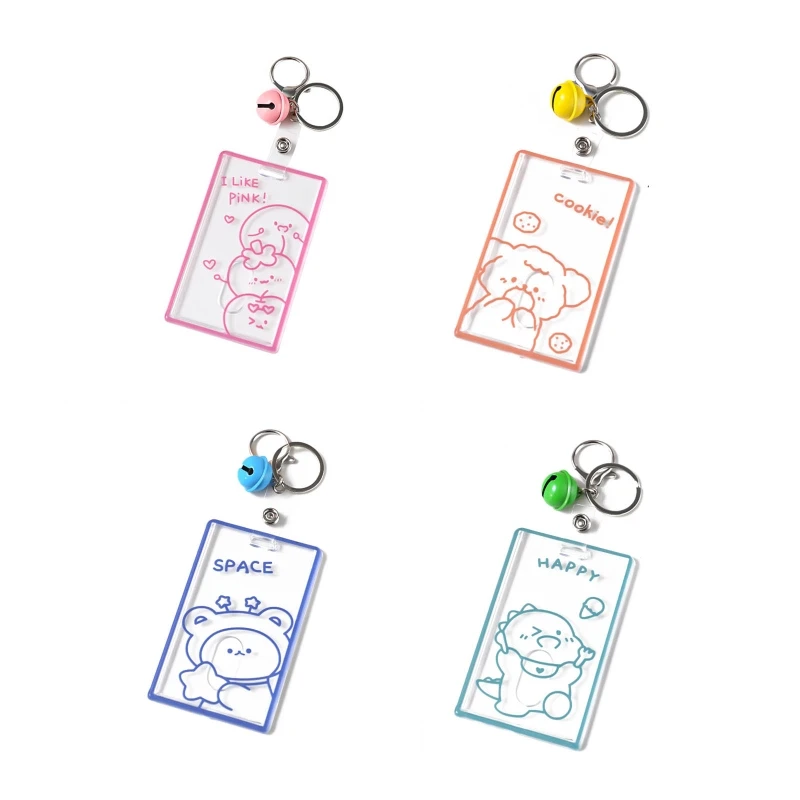 Y166 1pc Transparent Acrylic Work Card Holder for Employees Staff with Keyring Bell
Y166 1pc Transparent Acrylic Work Card Holder for Employees Staff with Keyring Bell