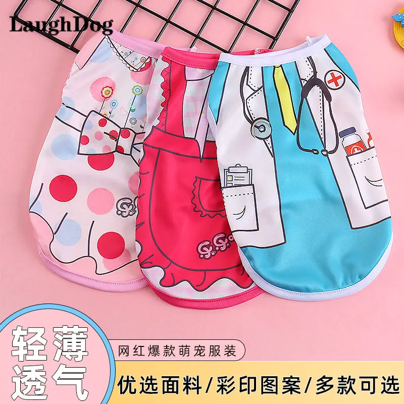 Summer Dog Clothes Cartoon T-shirt Cute Vest For Small Dogs Cats Clothes Breathable Pets Clothing Puppy Kitten Chihuahua Pug
Summer Dog Clothes Cartoon T-shirt Cute Vest For Small Dogs Cats Clothes Breathable Pets Clothing Puppy Kitten Chihuahua Pug