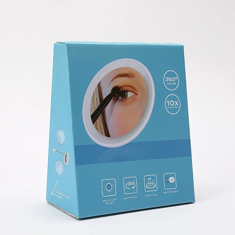 LED Makeup Mirror Magnification 10 Times Suction Cup With Lamp Gooseneck Hose Round 360 Degree Rotating Hotel Bathroom Mirror
LED Makeup Mirror Magnification 10 Times Suction Cup With Lamp Gooseneck Hose Round 360 Degree Rotating Hotel Bathroom Mirror