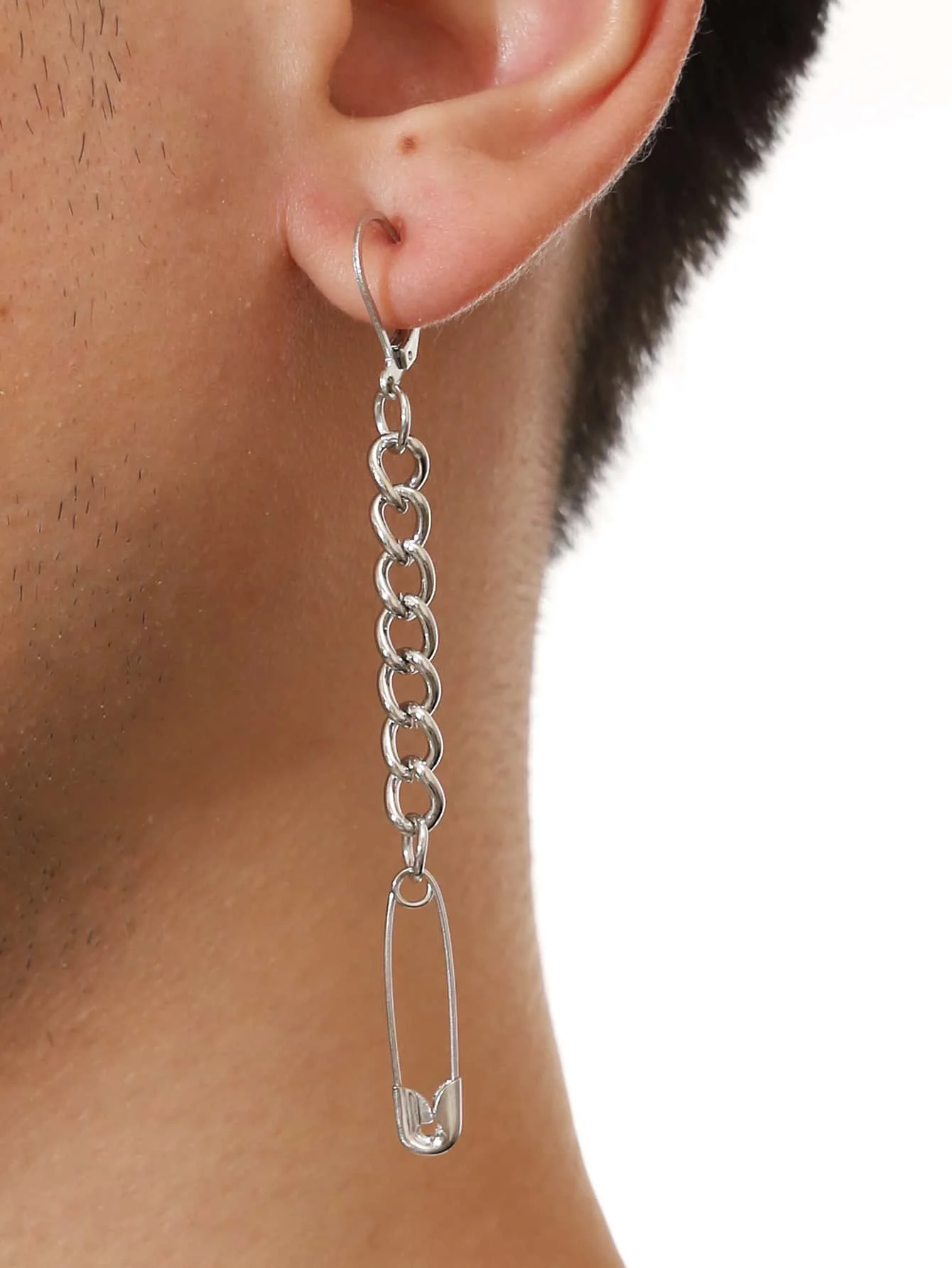 Metal Silver Color Couple Pin Paper Clip Hoop Earrings for Women Simple Tassel Pendientes Unisex Male Y2k Jewelry Gift Kolczyki
Metal Silver Color Couple Pin Paper Clip Hoop Earrings for Women Simple Tassel Pendientes Unisex Male Y2k Jewelry Gift Kolczyki