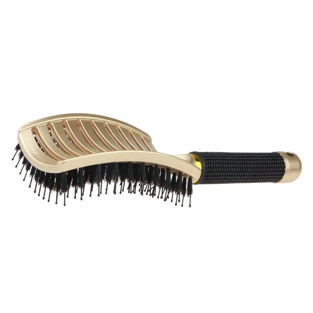 Pig Hairy Plastic Comb Massage Cushion Anti-Static Gold Ribs Hair Comb Large Curved Comb Shape Head Comb
Pig Hairy Plastic Comb Massage Cushion Anti-Static Gold Ribs Hair Comb Large Curved Comb Shape Head Comb