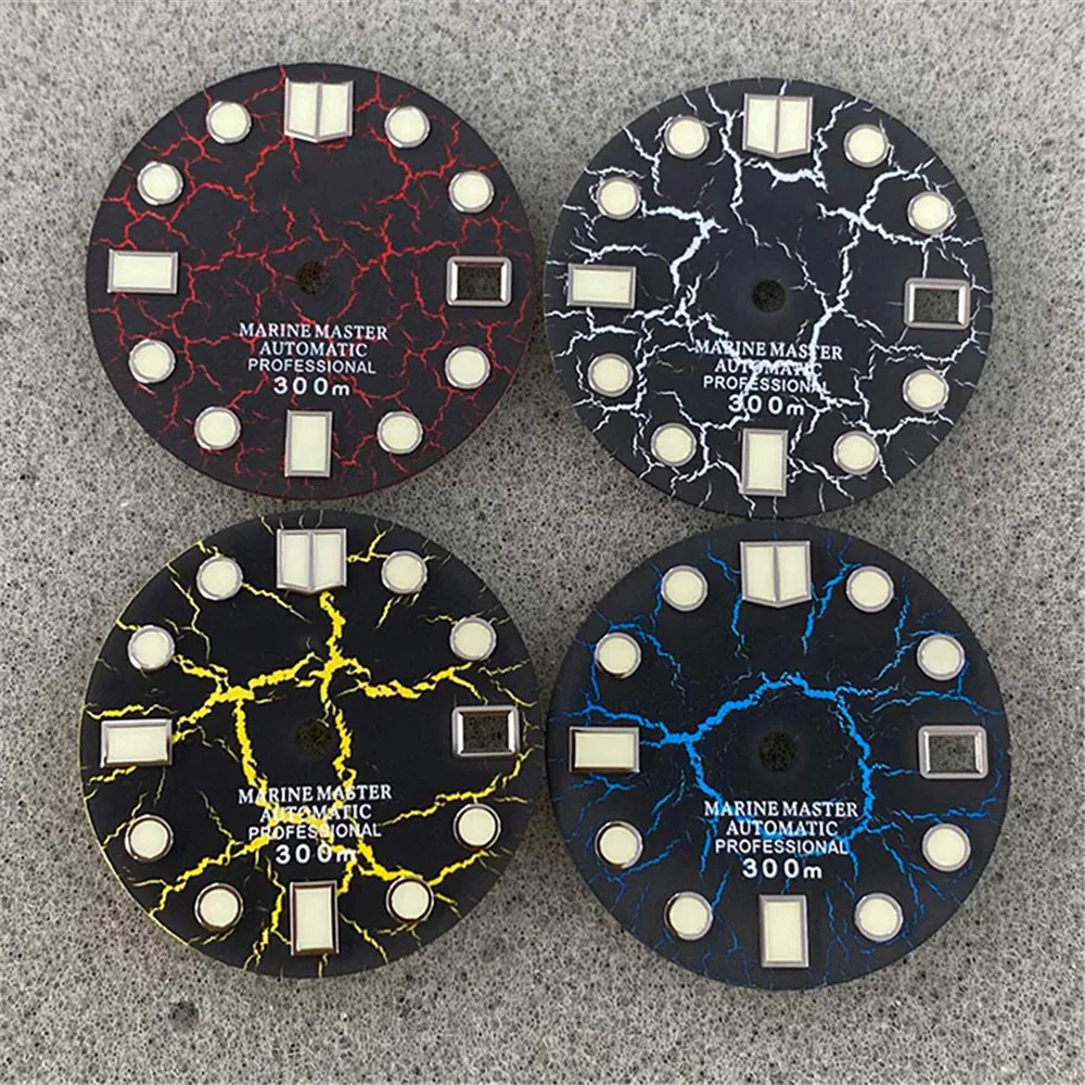 White Watch Parts for NH35/4R36 SKX007/009 Women's watches 28.5MM Green Luminous Marks watch dial nh35 Men's watches Movement
White Watch Parts for NH35/4R36 SKX007/009 Women's watches 28.5MM Green Luminous Marks watch dial nh35 Men's watches Movement
