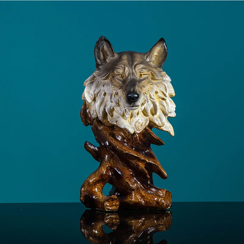 Креативная резиновая голова Волка деревянное тело Тигр украшение подарок кабинет украшения 
Креативная резиновая голова Волка деревянное тело Тигр украшение подарок кабинет украшения