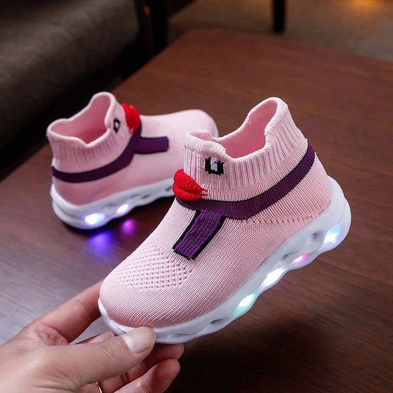 Кроссовки детские вязаные, мягкие, со светодиодной подсветкой, Нескользящие, малыш младенец носок
Кроссовки детские вязаные, мягкие, со светодиодной подсветкой, Нескользящие, малыш младенец носок