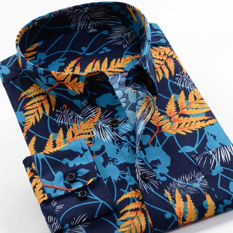 Large Size 8XL 9XL 10XL VROKINO Brand 2021 Vintage Floral Print Long Sleeves Men's Business Casual Dress Fashion Classic Shirt
Large Size 8XL 9XL 10XL VROKINO Brand 2021 Vintage Floral Print Long Sleeves Men's Business Casual Dress Fashion Classic Shirt