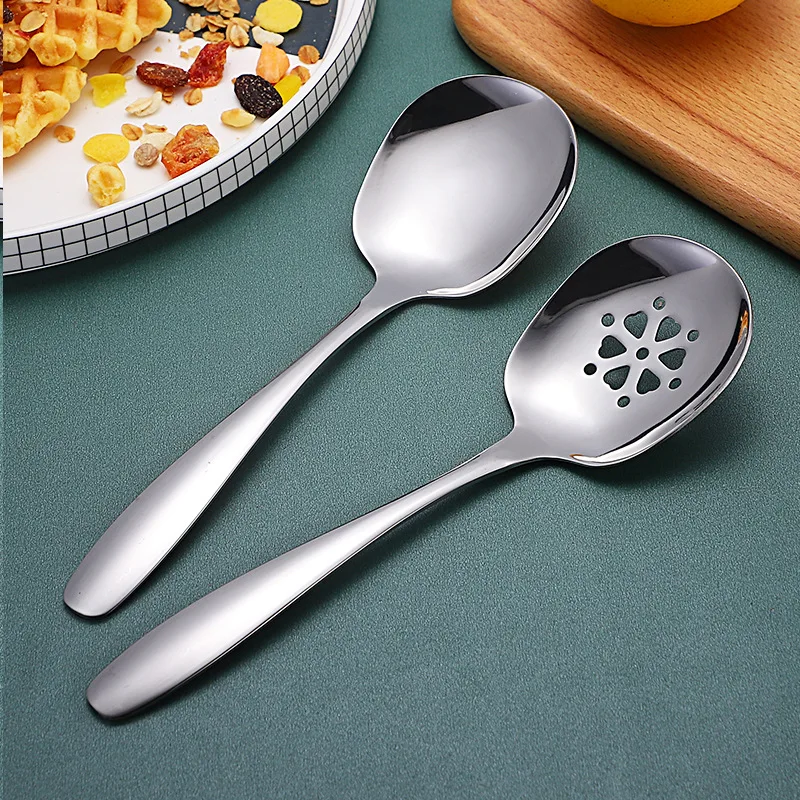 304 Stainless Steel Serving Ladle Slotted Spoon Set for Catering, Large Serving Utensils Restaurant Supplies Kitchen Tools
304 Stainless Steel Serving Ladle Slotted Spoon Set for Catering, Large Serving Utensils Restaurant Supplies Kitchen Tools