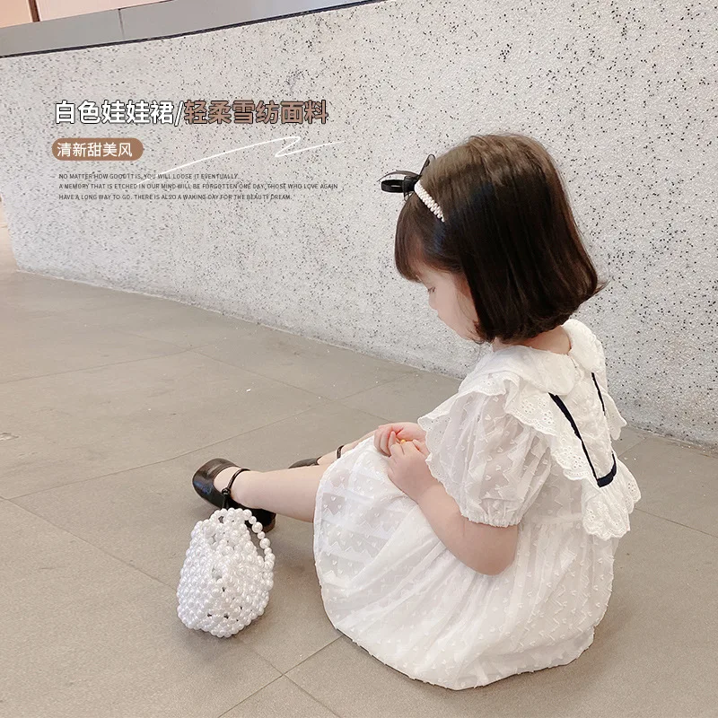 2021 Summer New Girls White Dress Princess Dress Children's College Short Sleeve Dress Little Girls Costume Girls Dress Age 1-6
2021 Summer New Girls White Dress Princess Dress Children's College Short Sleeve Dress Little Girls Costume Girls Dress Age 1-6