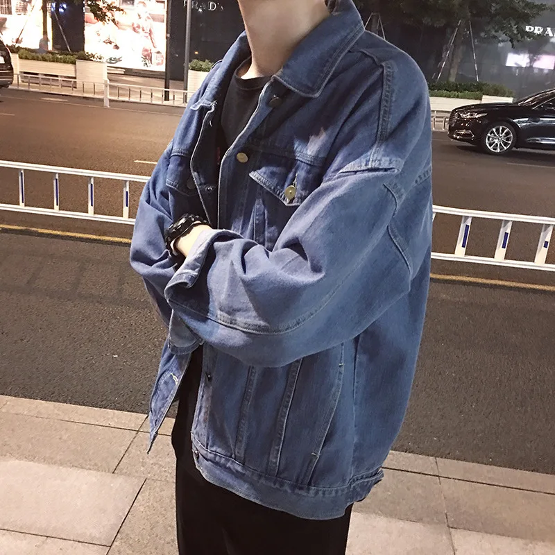 Spring autumn 2021 Korean teenagers Men's Denim Jacket Falling Shoulder Autumn Men's Jacket Hong Kong Style Men's Denim Jacket
Spring autumn 2021 Korean teenagers Men's Denim Jacket Falling Shoulder Autumn Men's Jacket Hong Kong Style Men's Denim Jacket