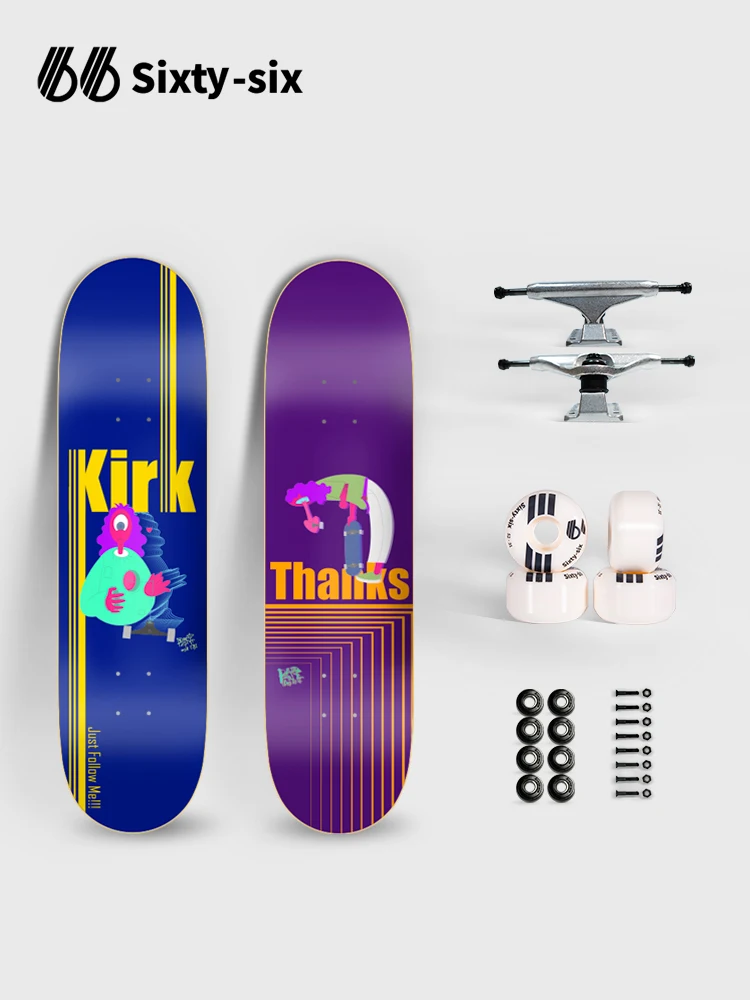 Classic Skateboard Complete Professional Board Beginner Men and Women Double Rocker Four-wheel Scooter Maple
Classic Skateboard Complete Professional Board Beginner Men and Women Double Rocker Four-wheel Scooter Maple