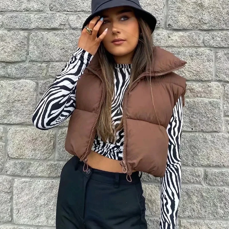 2021 Winter Solid Color Zipper Jackets Women's Warm Vest New Arrival Cotton-padded Jacket Casual Stand-up Collar Sleeveless Tops
2021 Winter Solid Color Zipper Jackets Women's Warm Vest New Arrival Cotton-padded Jacket Casual Stand-up Collar Sleeveless Tops