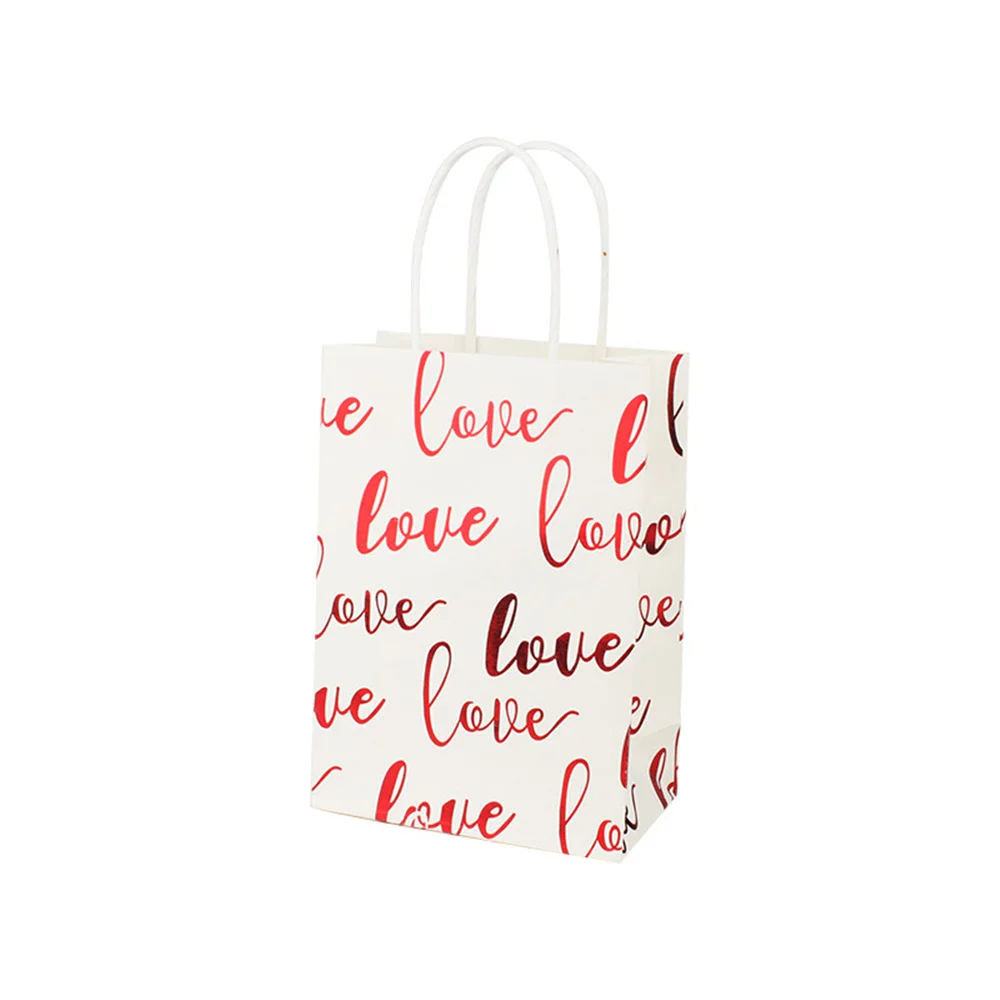 2021 New Valentine's Day Wedding Red Letter Love Pattern Bronzing White Kraft Paper Bag Gift Bag For Party Supplies Wholesale
2021 New Valentine's Day Wedding Red Letter Love Pattern Bronzing White Kraft Paper Bag Gift Bag For Party Supplies Wholesale