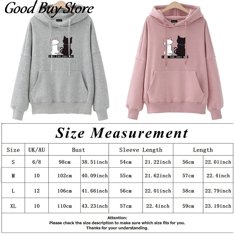 Girls Warm Hoodie Casual Pullover Cat Cute Hoodies Women Sweatshirt Autumn Spring Streetwear Long Sleeve Hooded Tops Clothes
Girls Warm Hoodie Casual Pullover Cat Cute Hoodies Women Sweatshirt Autumn Spring Streetwear Long Sleeve Hooded Tops Clothes